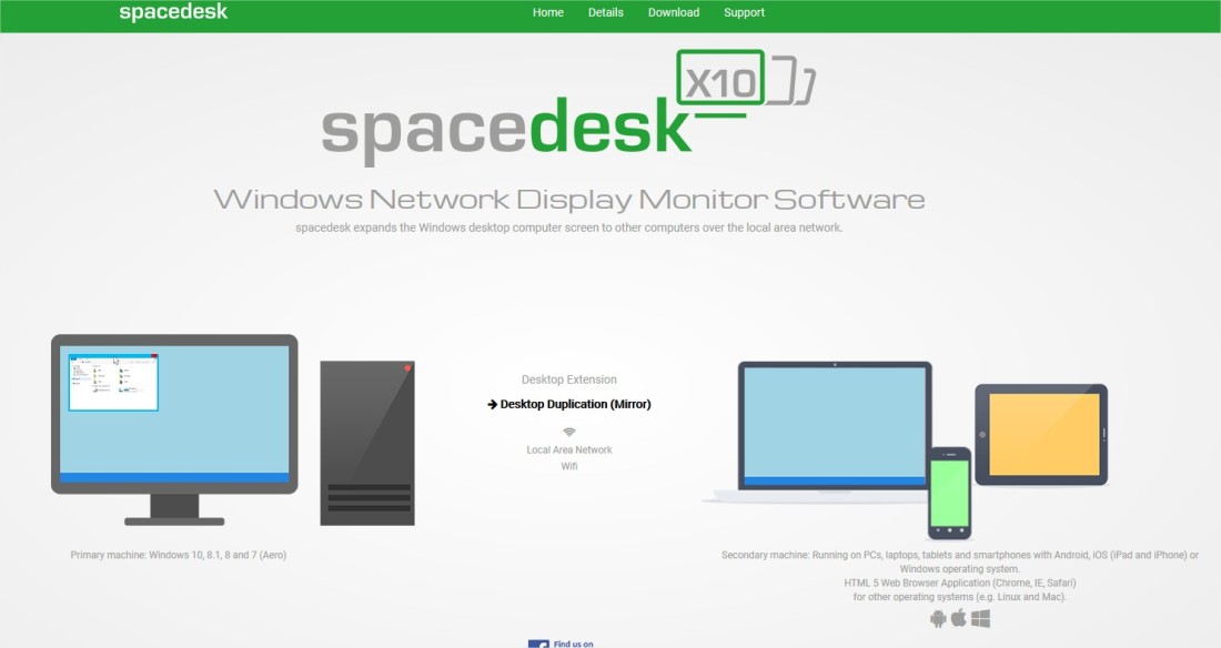 spacedesk - Multi Monitor alternative to MaxiVista, Duet Display and Air Display - Mozilla Firefox